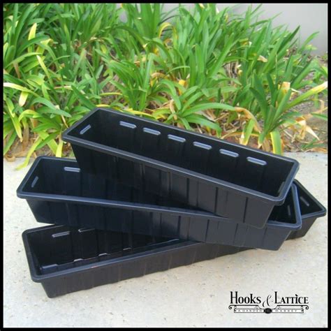 metal window box liner|liners for window boxes plastic.